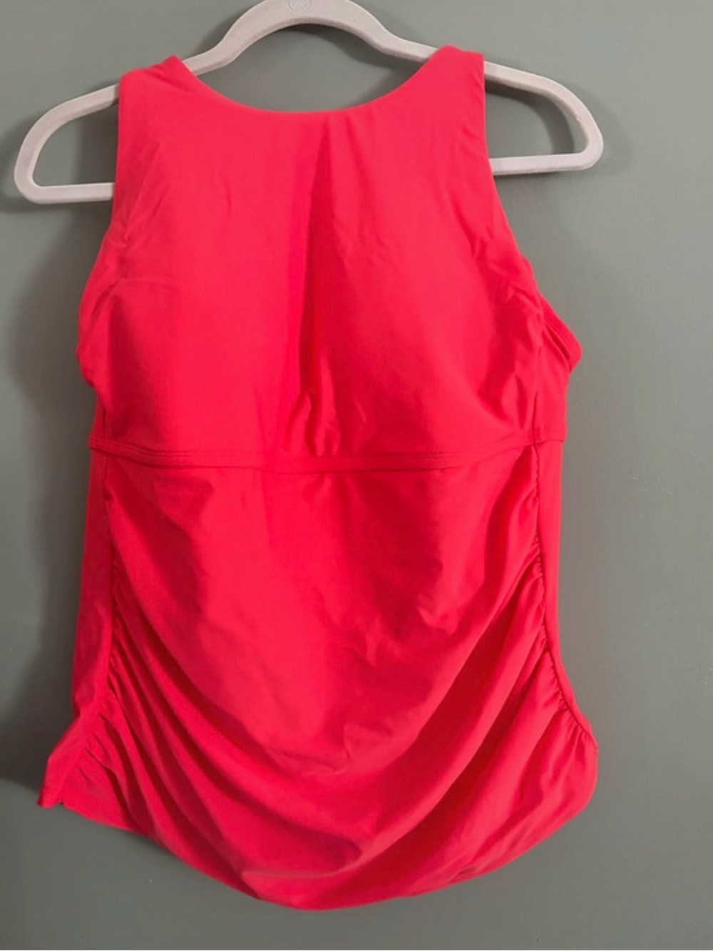 Women’s Bright Coral Tankini Top Size 14-16